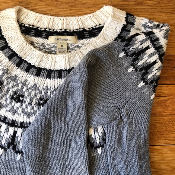 ❄️ GH Bass Nordic Crewneck Sweater ❄️ - Picture 4 of 4